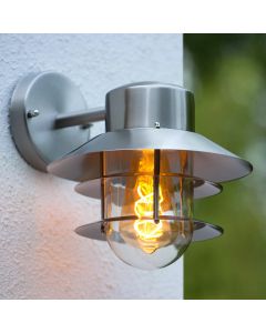 Lampada da esterno moderna cromata, Zico, IP44