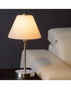 Lampada da tavolo classica cromata, Touch, controllo touch