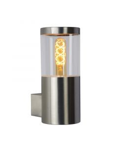 Lampada da esterno moderna cromata, Fedor, IP44