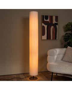 Lampada da terra moderna bianca, Fold, con interruttore