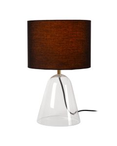 Lampada da tavolo moderna nera, Campana, con interruttore