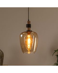 Lampada a sospensione retrò ambrata, Ilona