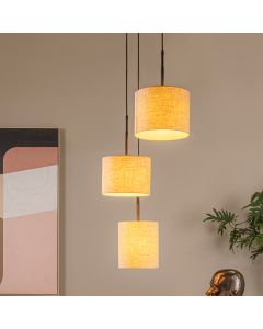 Lampada a sospensione rustica beige, Maya