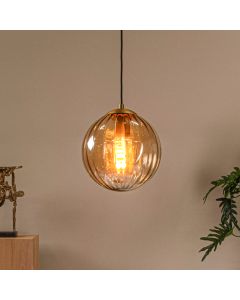 Lampada a sospensione retrò ambrata, Monsaraz