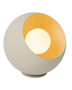 Lampada da tavolo moderna beige, Doredos, con interruttore