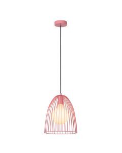 Lampada a sospensione per bambini rosa metallo, Macarons