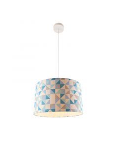 Lampada a sospensione per bambini blu moderna, Diamonds