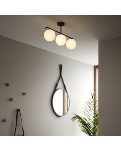 Lampada da soffitto design nera, Grant