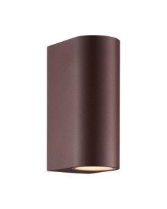 Lampada da parete up down moderna color ruggine, Dion, IP44