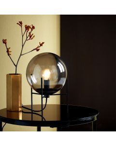 Lampada da tavolo design nera, Alton, con interruttore