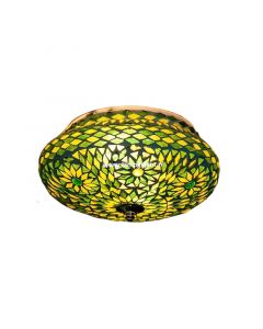Plafoniera orientale verde in mosaico, Mimoun