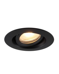 Faretto da incasso per bagno nero in alluminio, Jorin, IP65