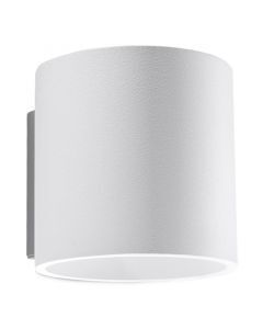 Lampada da parete up down in alluminio bianca, Amely