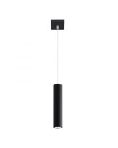 Lampada a sospensione in alluminio nera, Harley