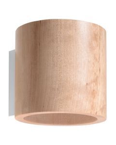 Lampada da parete up down in legno marrone, Amely