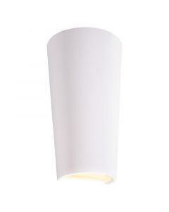Lampada da parete up down in ceramica bianca, Maayke