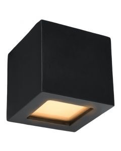 Lampada da parete up down in vetro nera, Caitlin