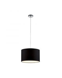 Lampada a sospensione nera in tessuto, Ledbury