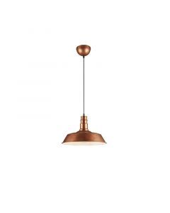 Lampada a sospensione industriale in rame, Yanaisha