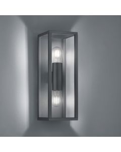 Lampada da esterno industriale antracite, Sanna, IP44