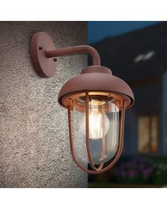 Lampada da esterno industriale color ruggine, Trevor, IP44