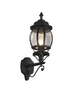 Lampada da esterno classica nera, Evander, IP23