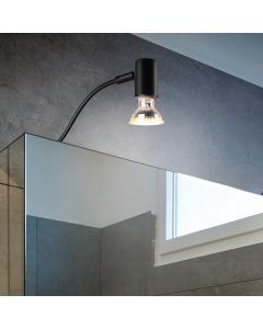 Applique per bagno moderna nera, Martika, IP44