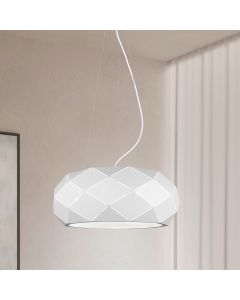 Lampada a sospensione moderna bianca, Soloro