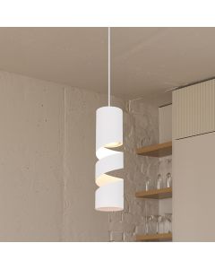 Lampada a sospensione design bianca, Marouan