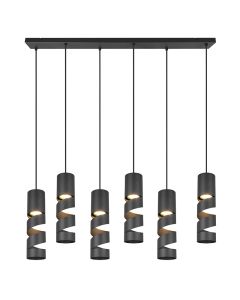 Lampada a sospensione design nera, Marouan