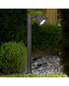 Lampada da tavolo da esterno moderna antracite, Yannik, IP44
