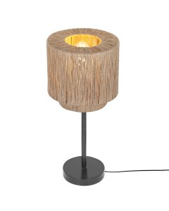 Lampada da tavolo rustica beige, Rinus