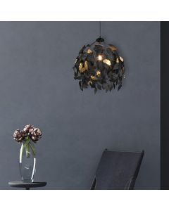 Lampada a sospensione retrò nera, Urwa