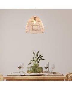 Lampada a sospensione in rattan marrone, Symon