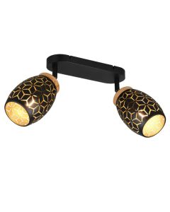 Faretto da soffitto moderno nero, Delana