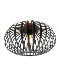Plafoniera nera industriale, Lieve