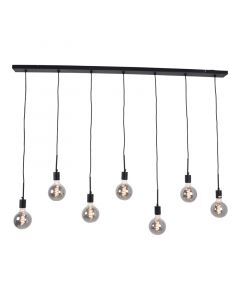 Lampade a sospensione per tavolo da pranzo nera industriale, Bolb
