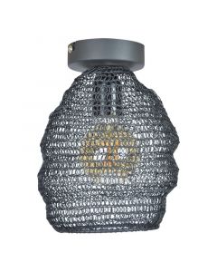 Lampada da soffitto nera industriale, Lida