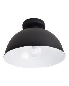 Lampada da soffitto nera industriale, Redon