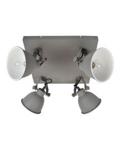 Faretto da soffitto grigio industriale, Redon