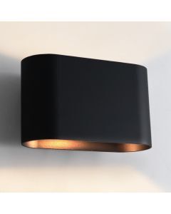 Lampada da parete up down nera moderna, Rodigo