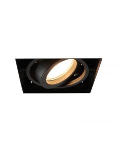 Faretto da incasso senza cornice nero moderno, Joost