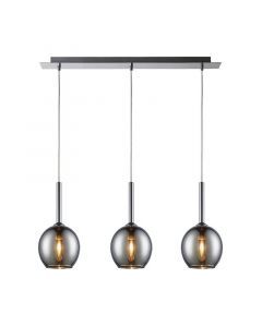 Lampada a sospensione cromata design, Gwendolynn