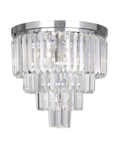 Lampada da soffitto cromata design, Kajol