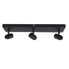 Rosone lampada nero in alluminio, Rika