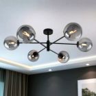 Lampada da soffitto grigia design, Remo