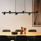 Lampada a sospensione nera moderna, Carlos