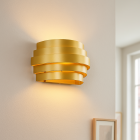 Lampada da parete up down dorata moderna, Sonay