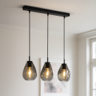 Lampada a sospensione grigia design, Evito