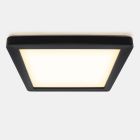 Lampada da soffitto da bagno nera in plastica, Shivani, 15W, 3000K LED, IP44